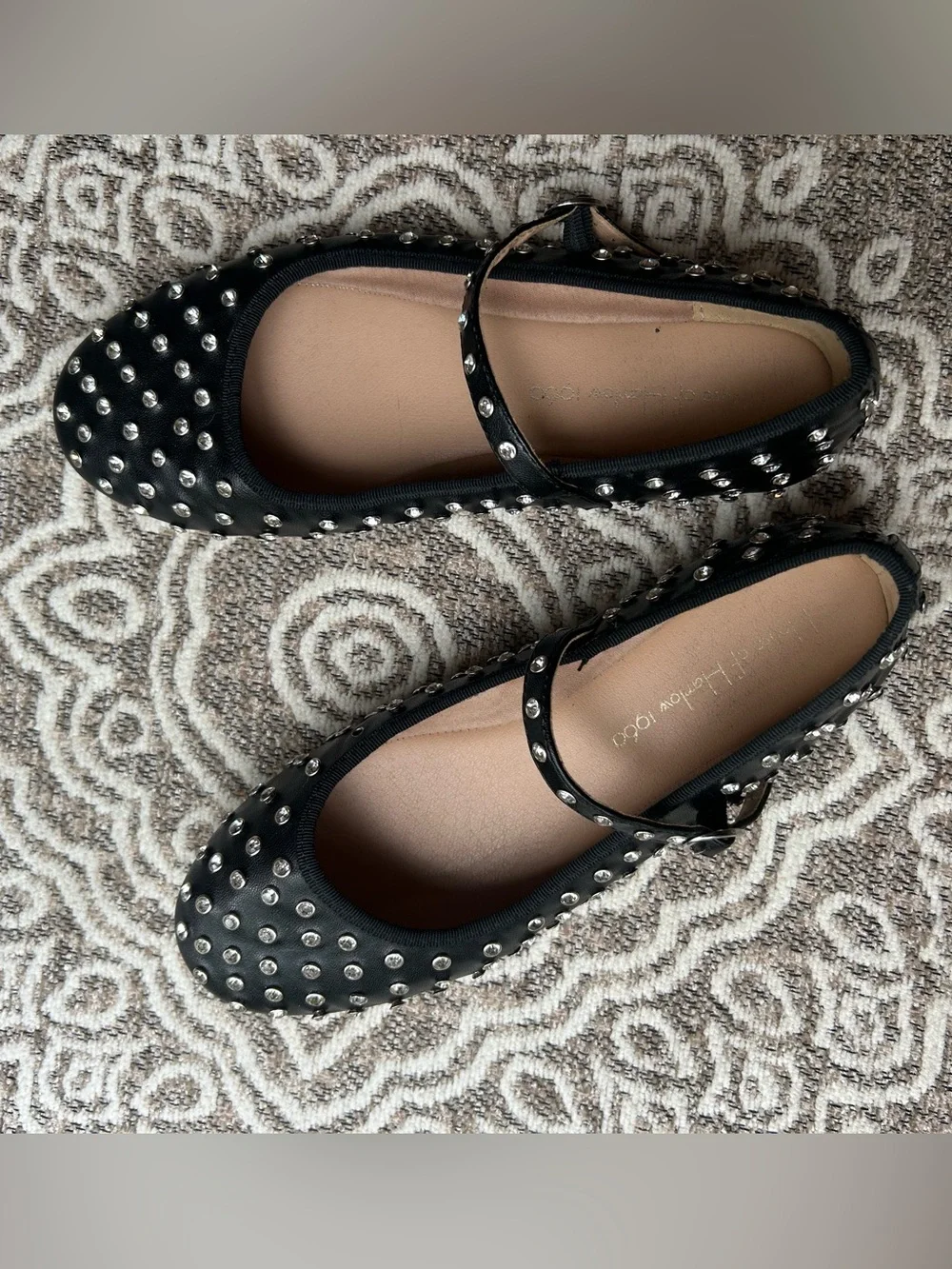 House of Harlow rhinestone ballet flats
